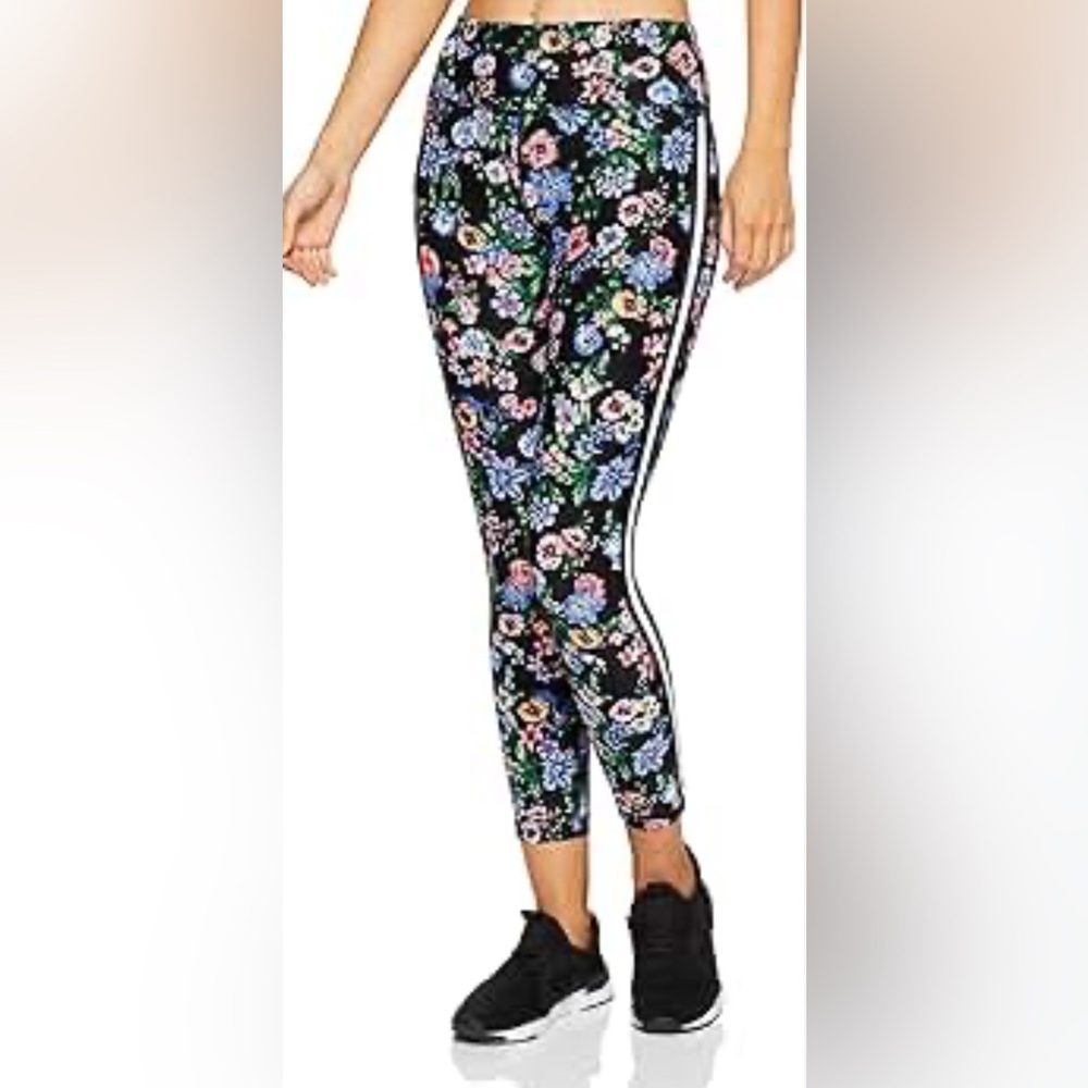 NWOT Calvin Klein Performance Women's Botanica Printed Ankle Leggings, Multi,